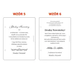 Wyjątkowy prezent na ślub drewniana kartka z kopertą dla pary młodej personalizowana